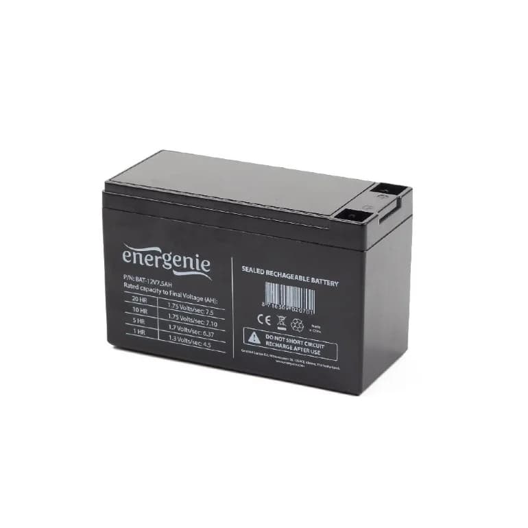 EnerGenie   Rechargeable battery for UPS   BAT-12V7.5AH - Image 1