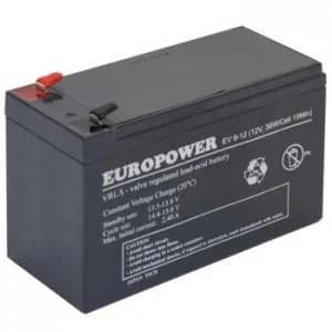 BATTERY 12V 9AH VRLA/EV9-12 T2 EUROPOWER EMU - Image 1