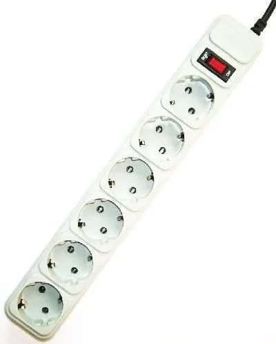 PROTECTOR POWER SURGE 3M/6OUTL SPG6-B-10C GEMBIRD - Image 1