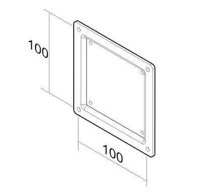 TV SET ACC VESA ADAPTER PLATE/10-30" FPMA-VESA100 NEOMOUNTS - Image 1