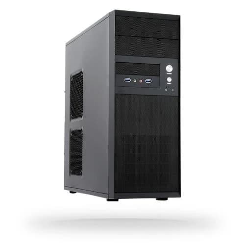 Case CHIEFTEC CQ-01B-U3-OP MidiTower ATX MicroATX Colour Black CQ-01B-U3-OP - Image 1