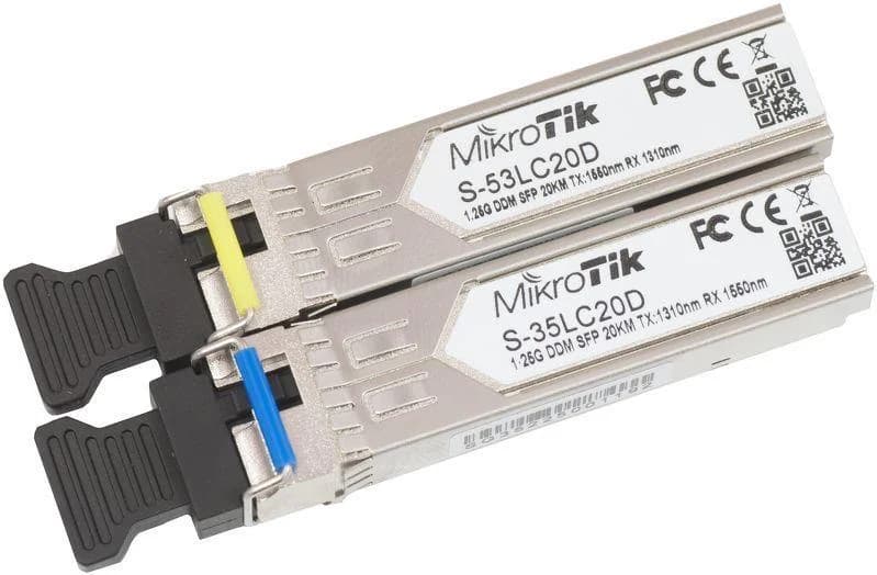 NET TRANSCEIVER SFP PAIR/S-3553LC20D MIKROTIK - Image 1
