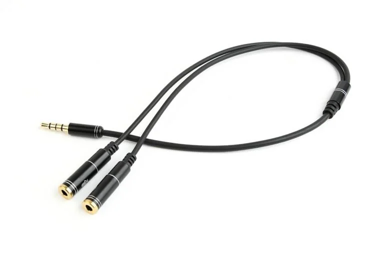 CABLE AUDIO 3.5MM 4-PIN TO/3.5MM S+MIC CCA-417M GEMBIRD - Image 1