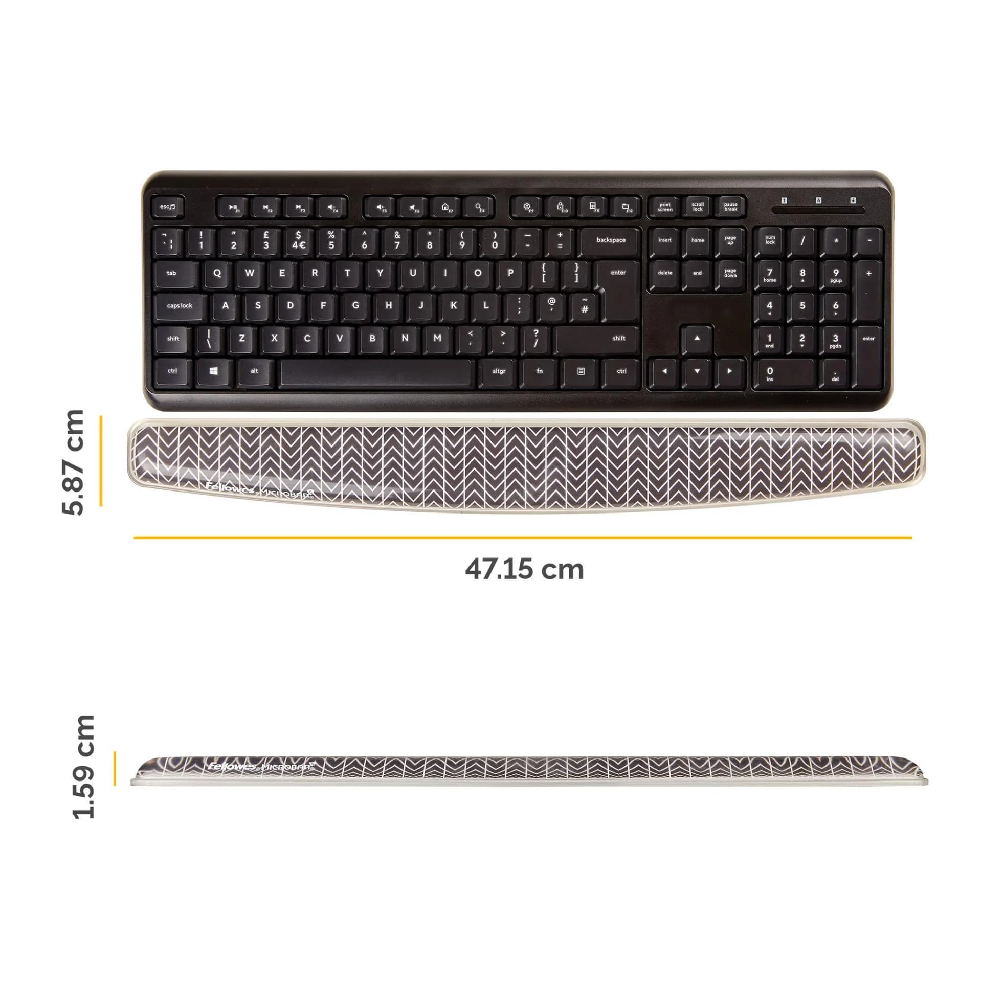 KEYBOARD ACC WRIST SUPPORT/CHEVRON 9653601 FELLOWES - Image 2