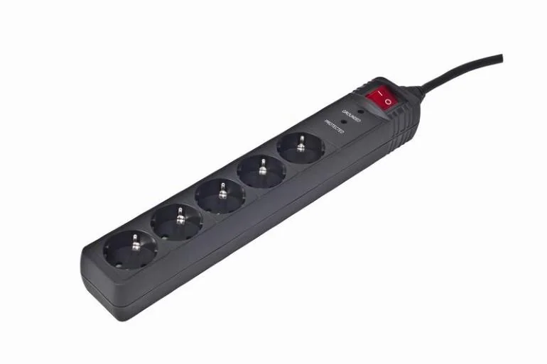 CABLE POWER EXTENSION 1.5M/5OUTL SPG5-C-5 GEMBIRD - Image 1