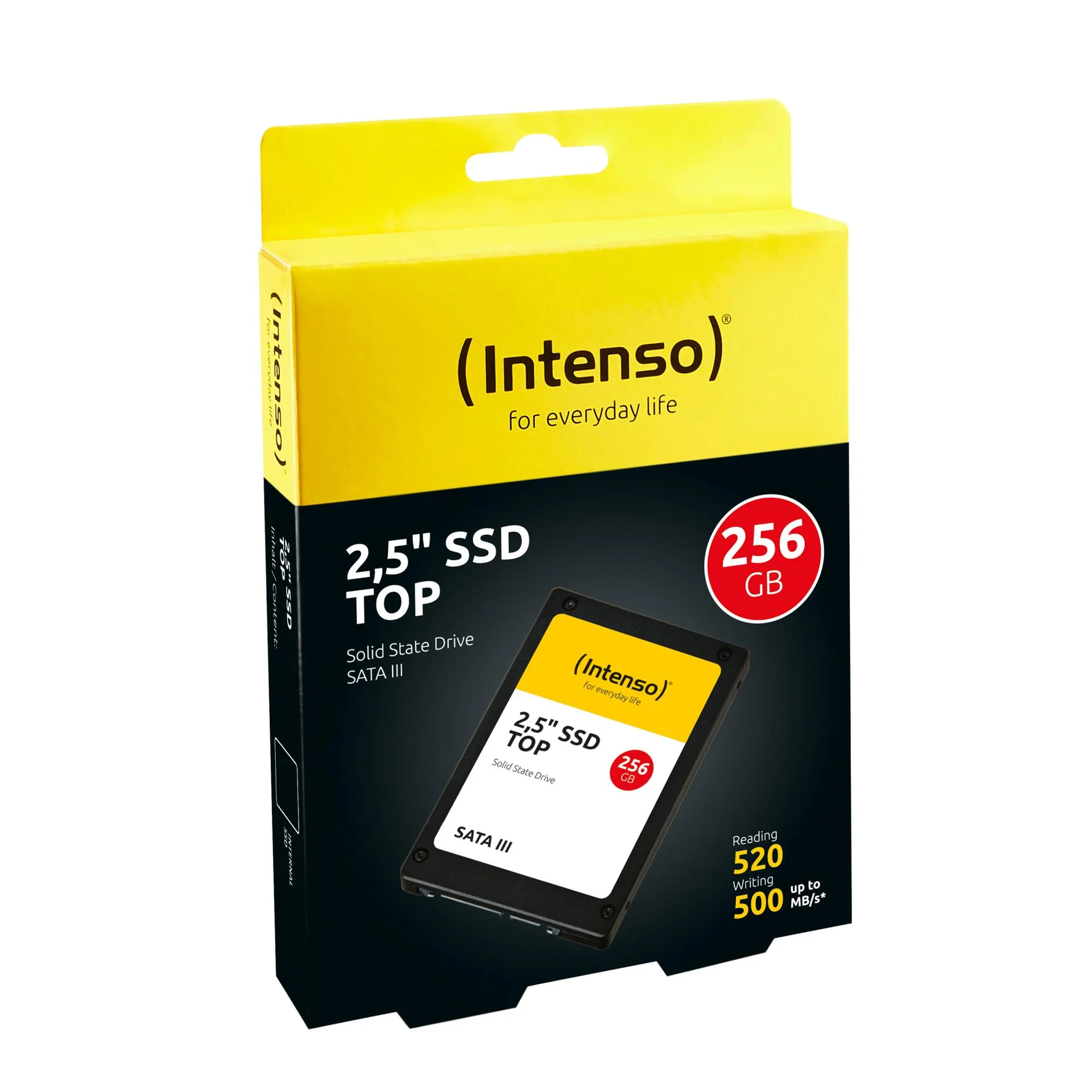 SSD INTENSO 256GB SATA 3.0 SLC Write speed 500 MBytes/sec Read speed 520 MBytes/sec 2,5" 3812440 - Image 3