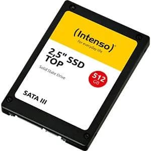 SSD INTENSO 512GB SATA 3.0 SLC Write speed 500 MBytes/sec Read speed 520 MBytes/sec 2,5" 3812450 - Image 1