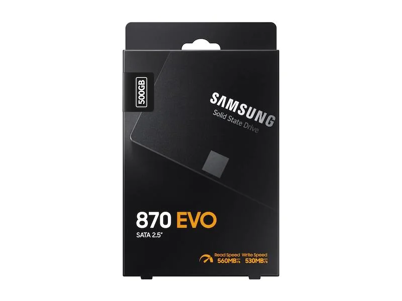 SSD|SAMSUNG|870 EVO|500GB|SATA|SATA 3.0|MLC|Write speed 530 MBytes/sec|Read speed 560 MBytes/sec|2,5"|TBW 300 TB|MTBF 1500000 hours|MZ-77E500B/EU - Image 6