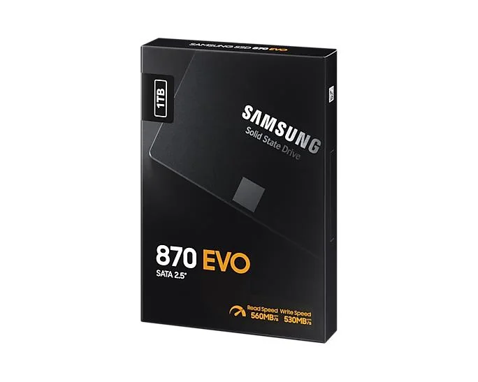 SSD|SAMSUNG|870 EVO|1TB|SATA|SATA 3.0|MLC|Write speed 530 MBytes/sec|Read speed 560 MBytes/sec|2,5"|TBW 600 TB|MTBF 1500000 hours|MZ-77E1T0B/EU - Image 8