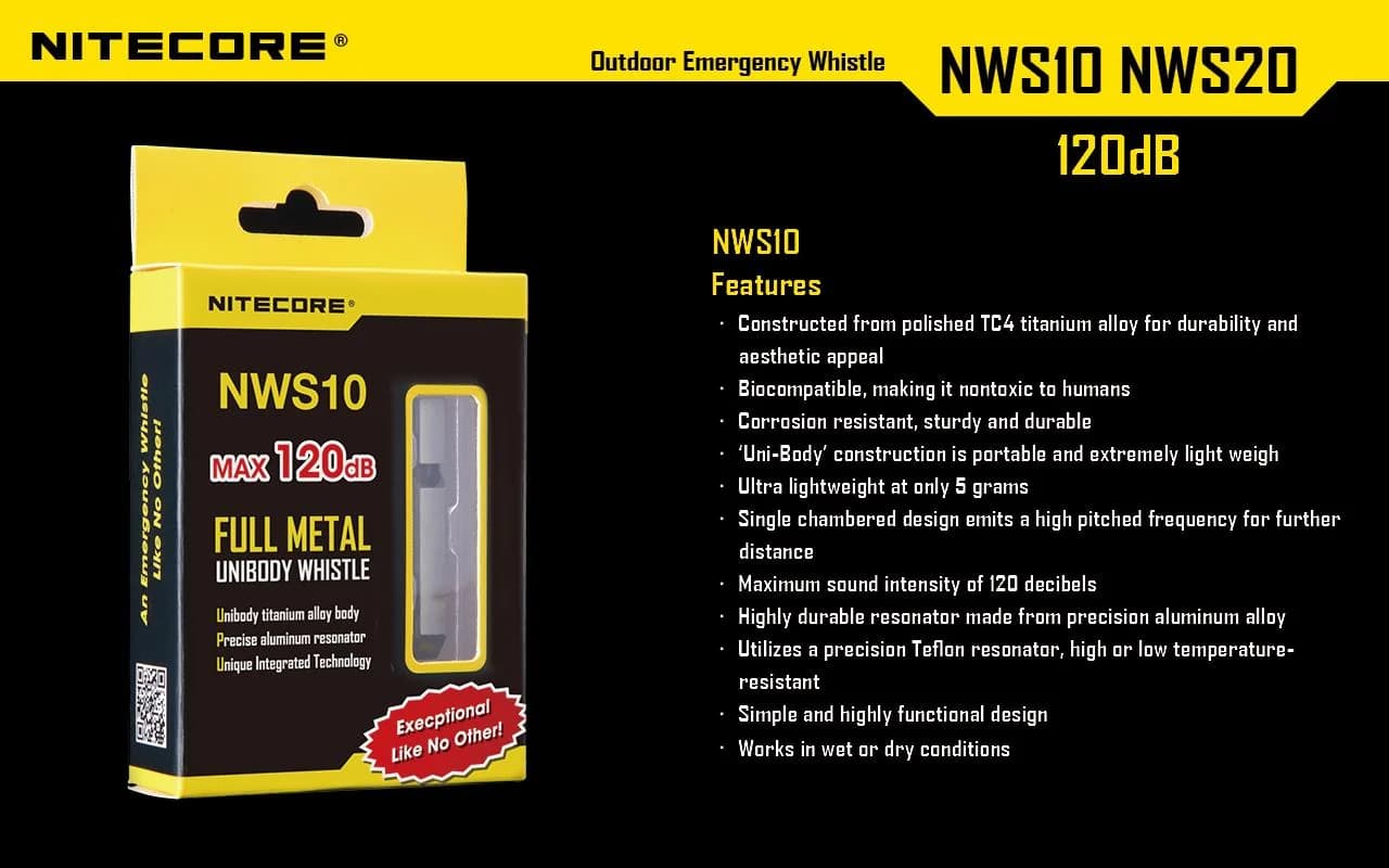 WHISTLE OUTDOOR EMERGENCY/120DB NWS10 NITECORE - Image 3