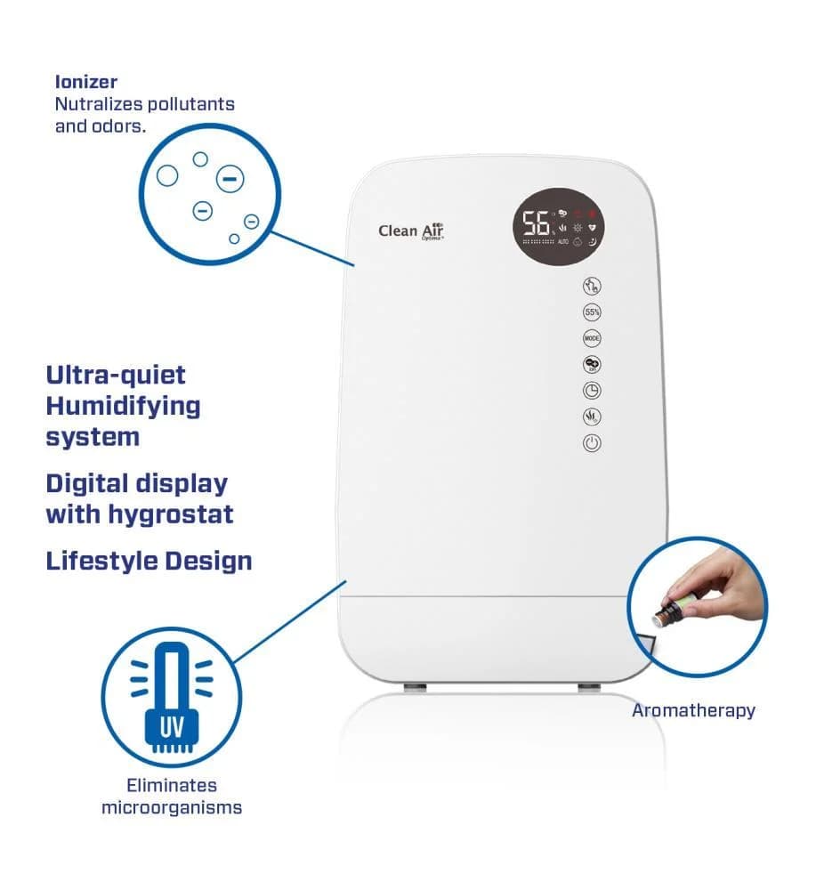 HUMIDIFIER WITH IONIZER/CA-607W CLEAN AIR OPTIMA - Image 2