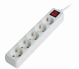 PROTECTOR POWER SURGE 1.8M/5OUTL SPG4-C-6 GEMBIRD - Image 1