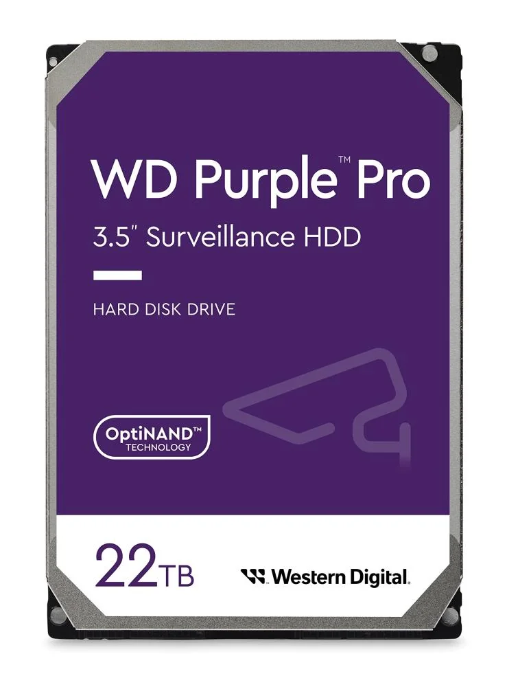 HDD WESTERN DIGITAL Purple Pro 22TB 512 MB 7200 rpm 3,5" WD221PURP - Image 1