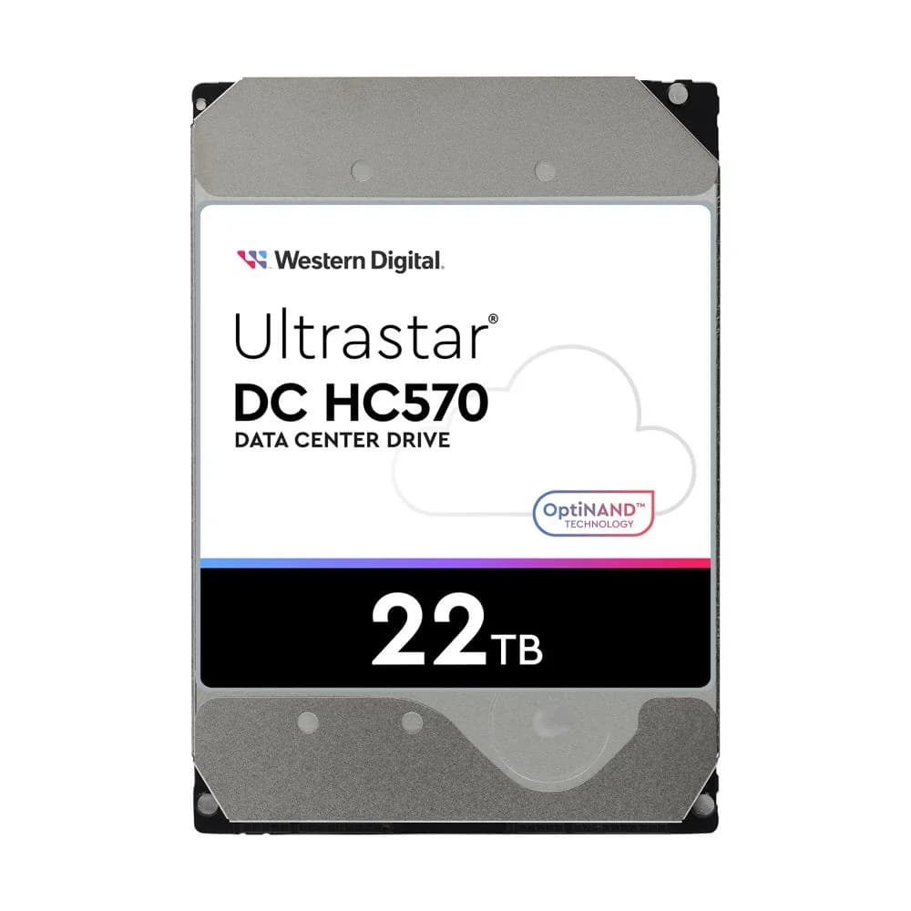 HDD|WESTERN DIGITAL ULTRASTAR|Ultrastar DC HC570|22TB|SAS|512 MB|7200 rpm|3,5"|MTBF 2500000 hours|0F48052 - Image 1