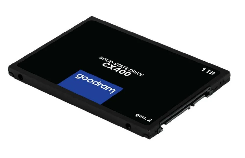 SSD GOODRAM CX400 GEN.2 1TB SATA 3D TLC Write speed 500 MBytes/sec Read speed 550 MBytes/sec 2,5" TBW 720 TB MTBF 2000000 hours SSDPR-CX400-01T-G2 - Image 1