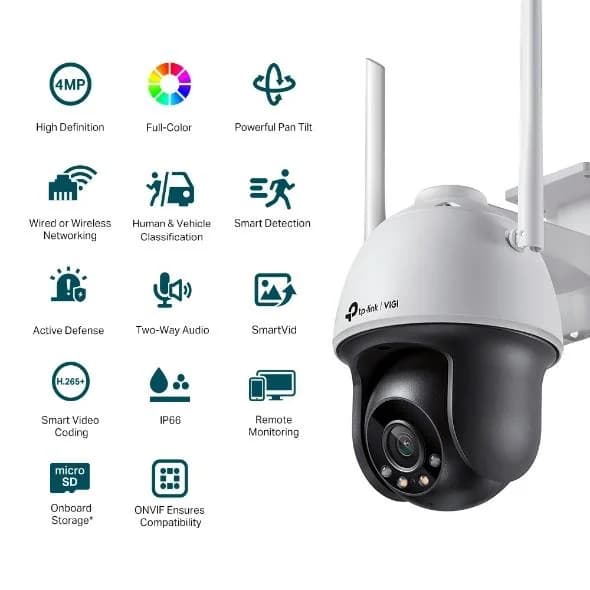 WRL CAMERA 4MP PAN/TILT/VIGI C540-W(4MM) TP-LINK - Image 2