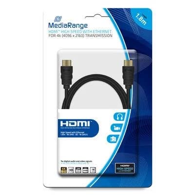 CABLE HDMI-HDMI 1.8M/MRCS156 MEDIARANGE - Image 1