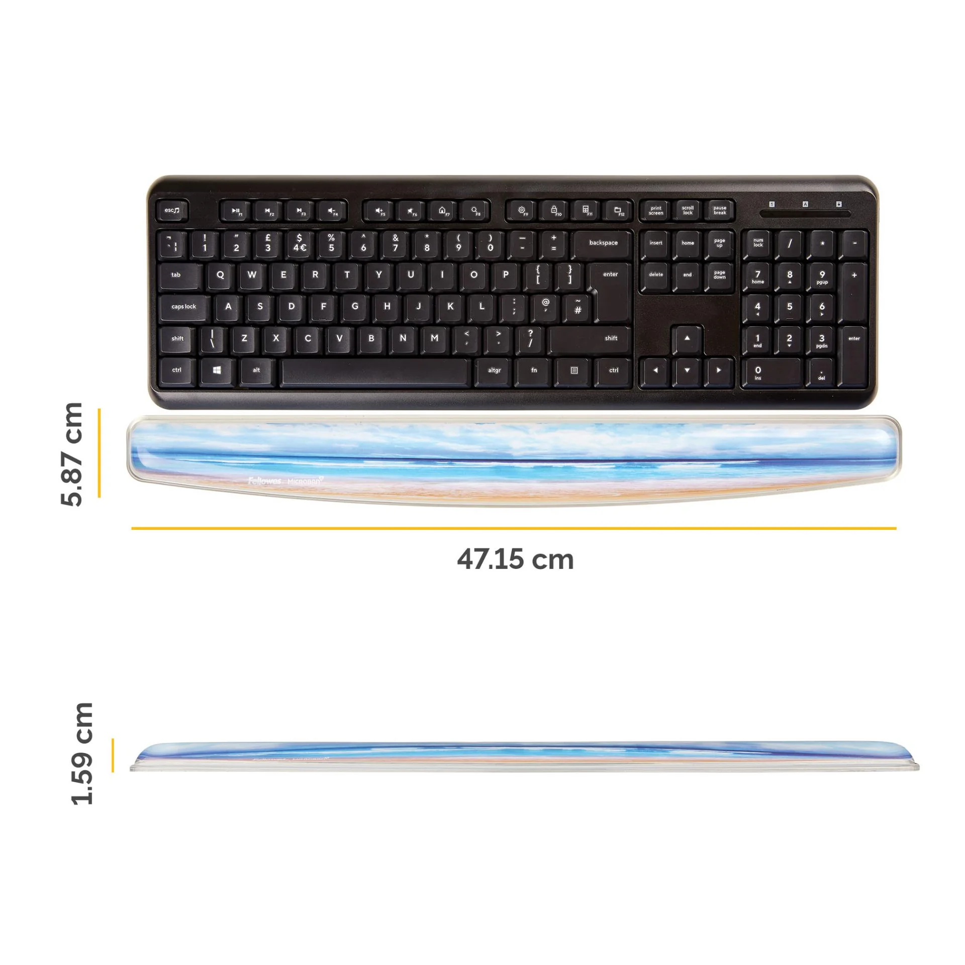 KEYBOARD ACC WRIST SUPPORT/PHOTO GEL 9179401 FELLOWES - Image 2