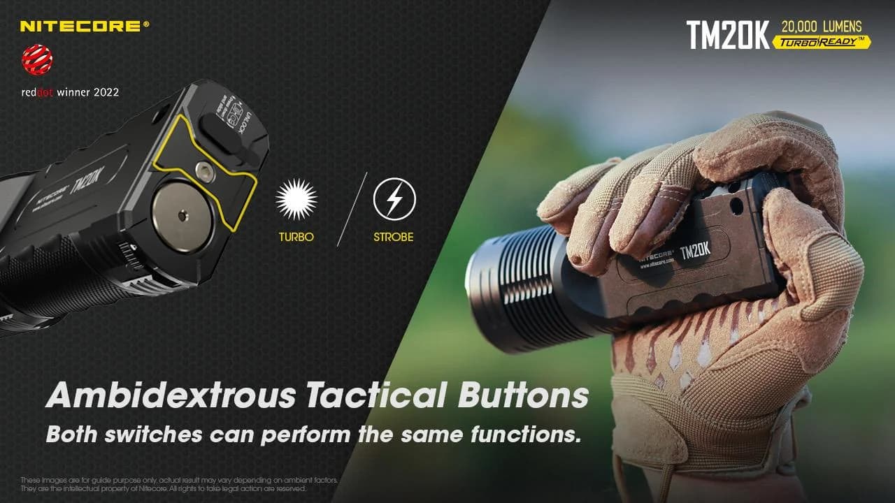 FLASHLIGHT TINY MONSTER SERIES/20000 LUMENS TM20K NITECORE - Image 10