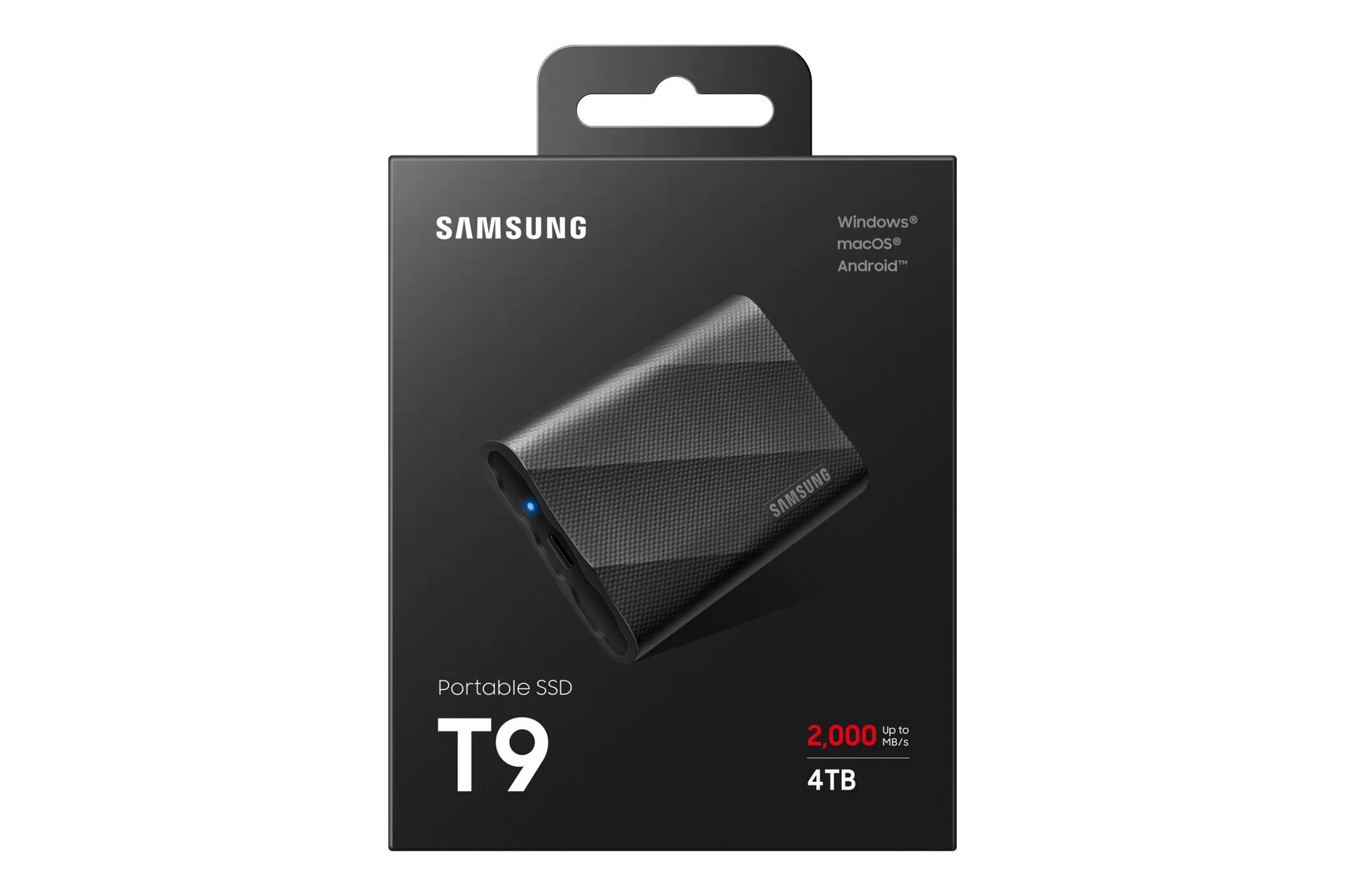 External SSD SAMSUNG T9 4TB USB 3.2 Write speed 2000 MBytes/sec Read speed 2000 MBytes/sec MU-PG4T0B/EU - Image 8