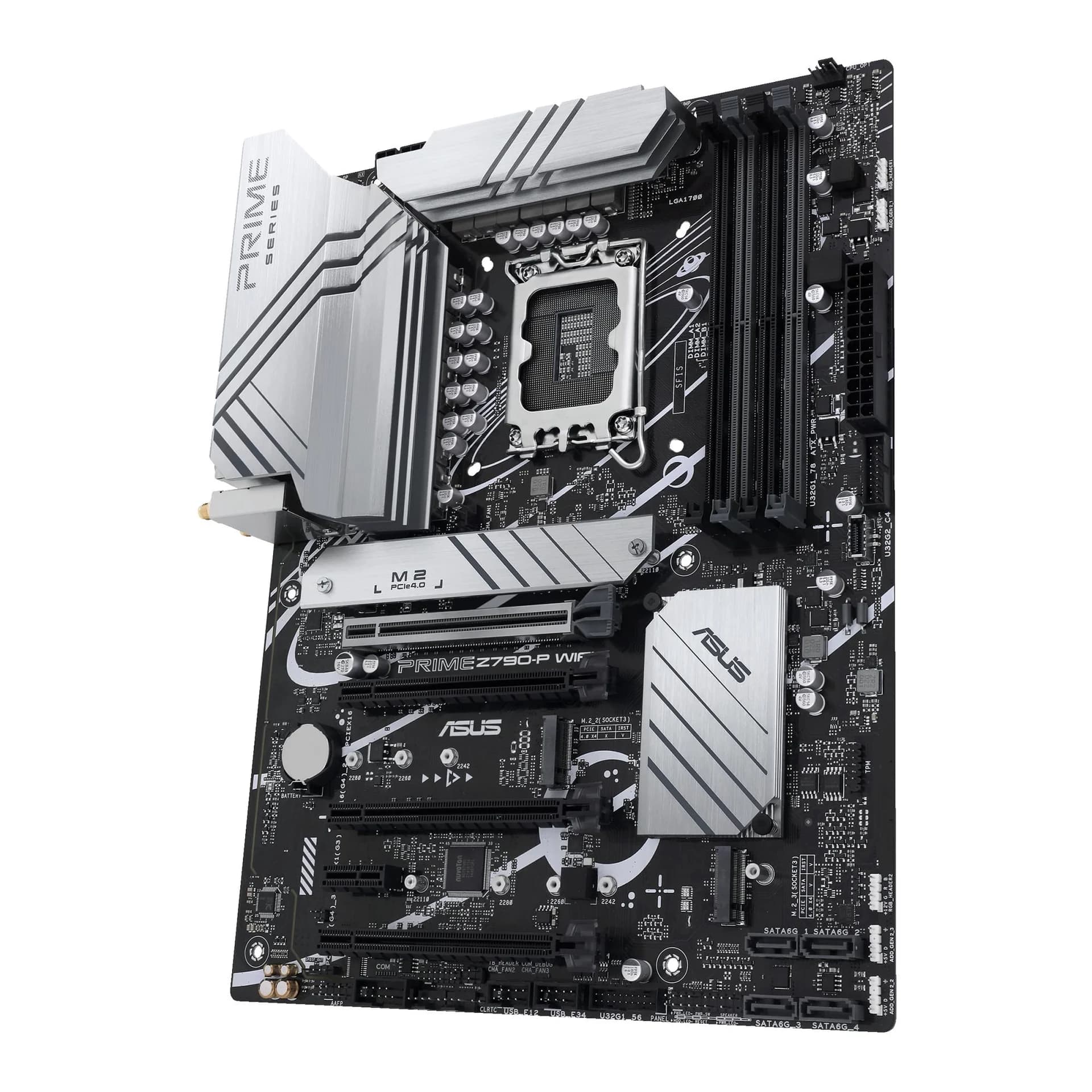Mainboard|ASUS|Intel Z790|LGA1700|ATX|Memory DDR5|Memory slots 4|1xPCI-Express 3.0 1x|3xPCI-Express 4.0 16x|1xPCI-Express 5.0 16x|3xM.2|1xHDMI|1xDisplayPort|4xUSB 2.0|3xUSB 3.2|1xUSB-C|1xPS/2|1xRJ45|3xAudio port|PRIMEZ790-PWIFI - Image 4