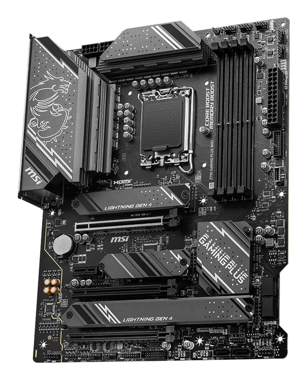 Mainboard|MSI|Intel Z790|LGA1700|ATX|Memory DDR5|Memory slots 4|1xPCI-Express 1x|3xPCI-Express 16x|4xM.2|1xHDMI|1xDisplayPort|4xUSB 2.0|3xUSB 3.2|1xUSB-C|1xPS/2|6xAudio port|Z790GAMINGPLUSWIFI - Image 3