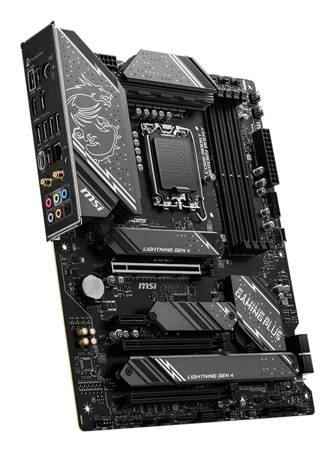 Mainboard|MSI|Intel Z790|LGA1700|ATX|Memory DDR5|Memory slots 4|1xPCI-Express 1x|3xPCI-Express 16x|4xM.2|1xHDMI|1xDisplayPort|4xUSB 2.0|3xUSB 3.2|1xUSB-C|1xPS/2|6xAudio port|Z790GAMINGPLUSWIFI - Image 4