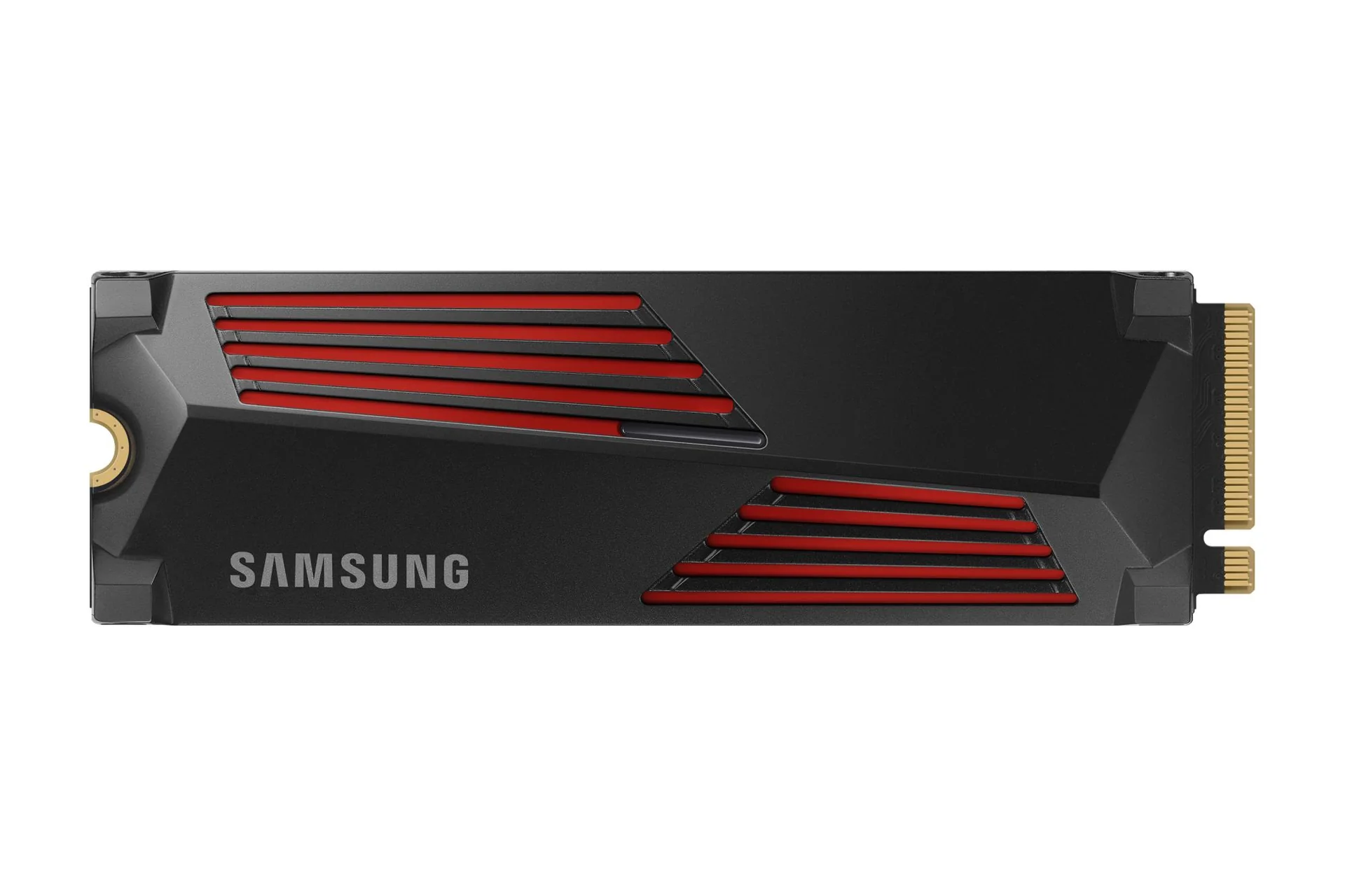 SSD SAMSUNG 990 PRO with Heatsink 4TB M.2 PCIe Gen4 NVMe TLC Write speed 6900 MBytes/sec Read speed 7450 MBytes/sec 2.3mm TBW 1200 TB MTBF 1500000 hours MZ-V9P4T0GW - Image 1