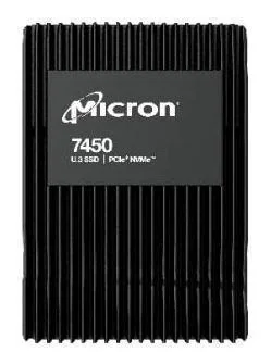SSD|MICRON|SSD series 7450 MAX|12.8TB|PCIE|NVMe|NAND flash technology TLC|Write speed 5600 MBytes/sec|Read speed 6800 MBytes/sec|Form Factor U.3|TBW 70000 TB|MTFDKCC12T8TFS-1BC1ZABYYR - Image 1