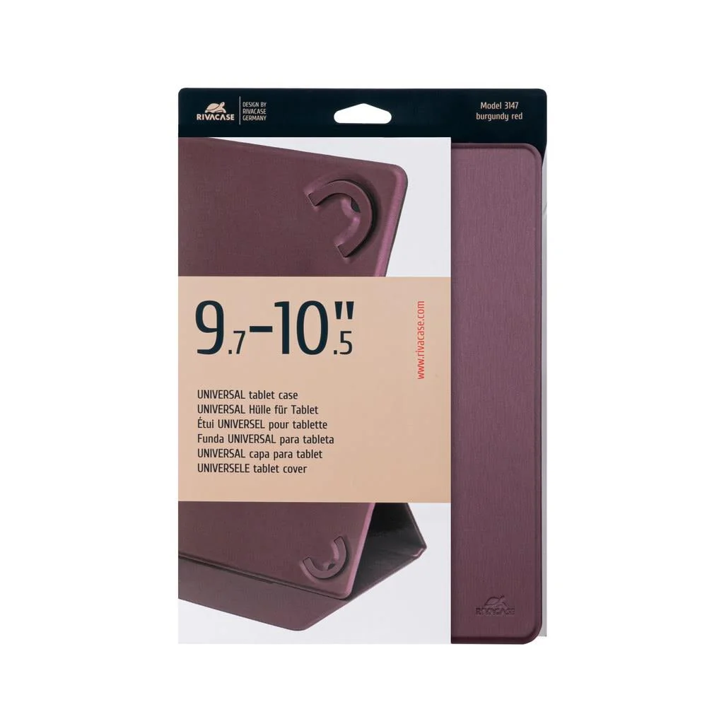 TABLET CASE 9,7-10,5' /10/3147 BURGUNDY RED RIVACASE - Image 7
