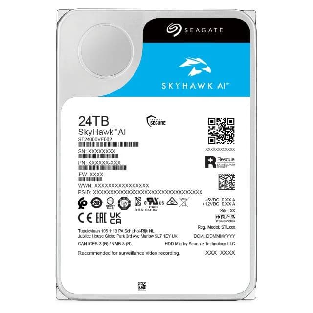 HDD SEAGATE SkyHawk AI 24TB 256 MB 7200 rpm Discs/Heads 10/20 3,5" ST24000VE002 - Image 4