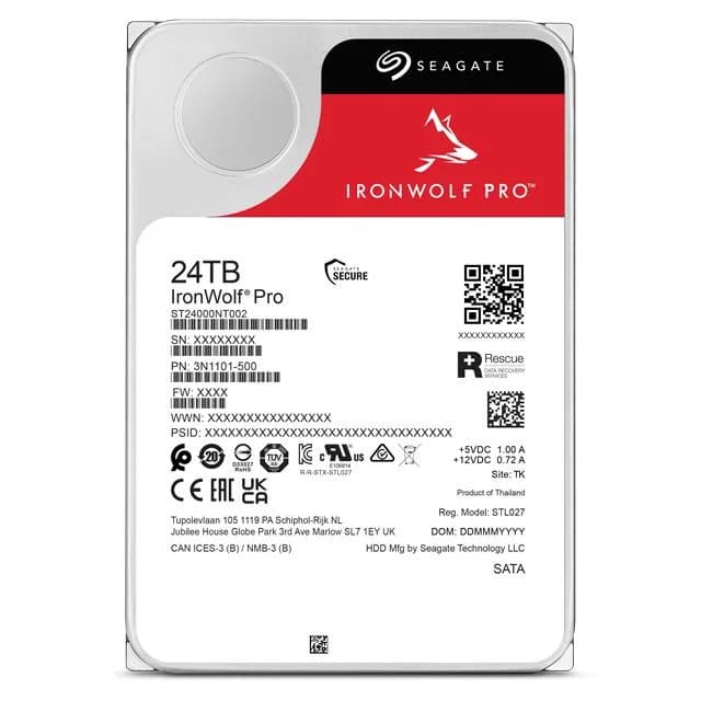 HDD SEAGATE IronWolf Pro 24TB SATA 512 MB 7200 rpm Discs/Heads 10/20 3,5" ST24000NT002 - Image 4