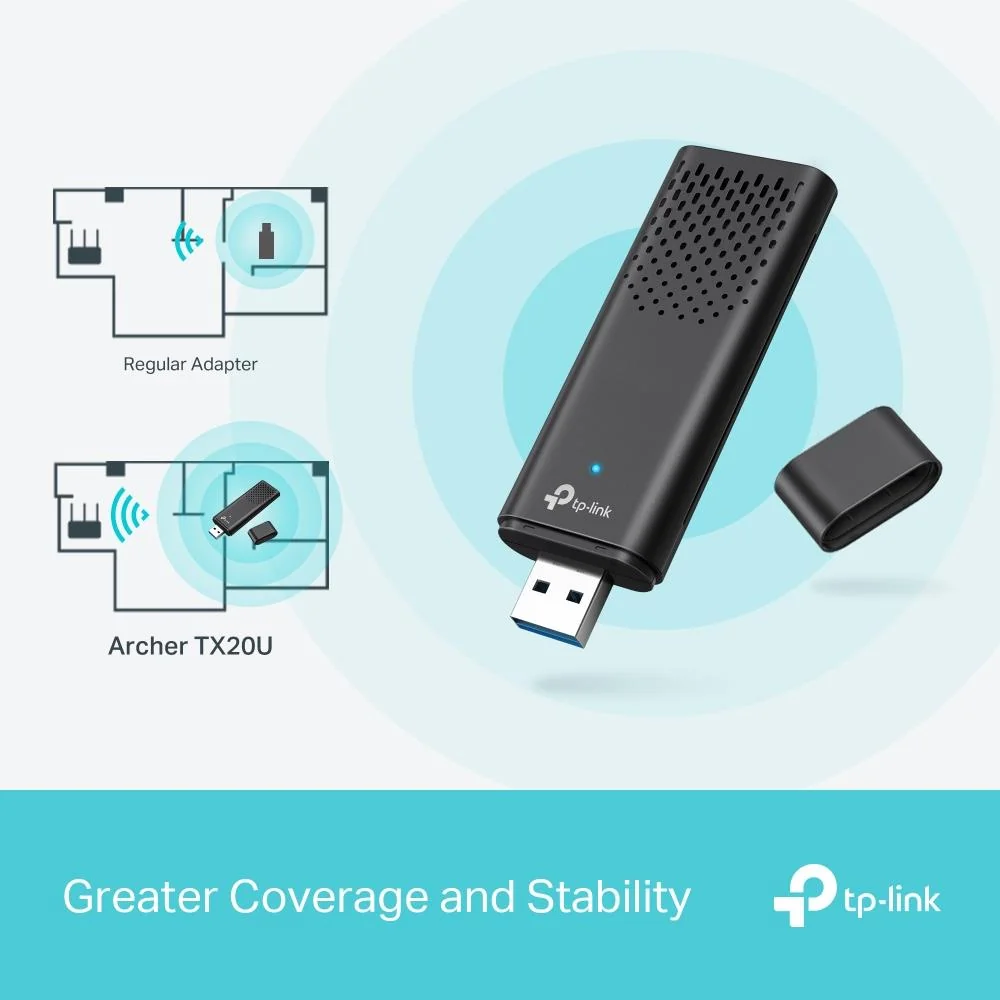 WRL ADAPTER 1800MBPS USB/ARCHER TX20U TP-LINK - Image 5