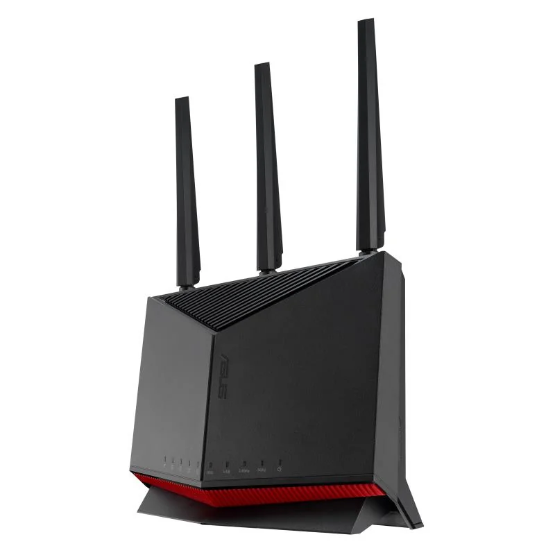Wireless Router|ASUS|6800 Mbps|Mesh|Wi-Fi 5|Wi-Fi 6|Wi-Fi 6e|Wi-Fi 7|IEEE 802.11a|IEEE 802.11b|IEEE 802.11g|IEEE 802.11n|IEEE 802.11ac|IEEE 802.11ax|USB 2.0|3x2.5GbE|LAN \ WAN ports 2|Number of antennas 4|RT-BE86U - Image 1