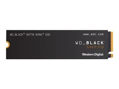 SSD WESTERN DIGITAL Black SN770 250GB M.2 PCIe Gen4 NVMe Write speed 2000 MBytes/sec Read speed 4000 MBytes/sec WDS250G3X0E - Image 1