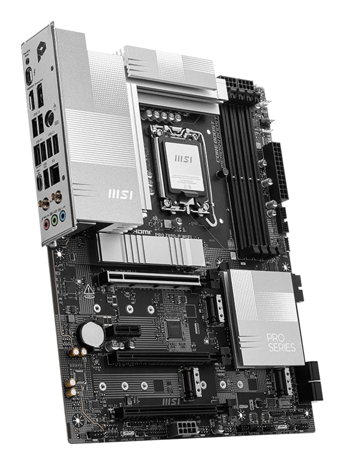 Mainboard|MSI|Intel Z890|LGA1851|ATX|Memory DDR5|Memory slots 4|1xPCI-Express 4.0 1x|2xPCI-Express 4.0 4x	|1xPCI-Express 5.0 16x|4xM.2|1xHDMI|1xDisplayPort|4xUSB 2.0|3xUSB 3.2|1xUSB-C|1xUSB-C w/Thunderbolt|1xPS/2|1xRJ45|3xAudio port|PROZ890-PWIFI - Image 3