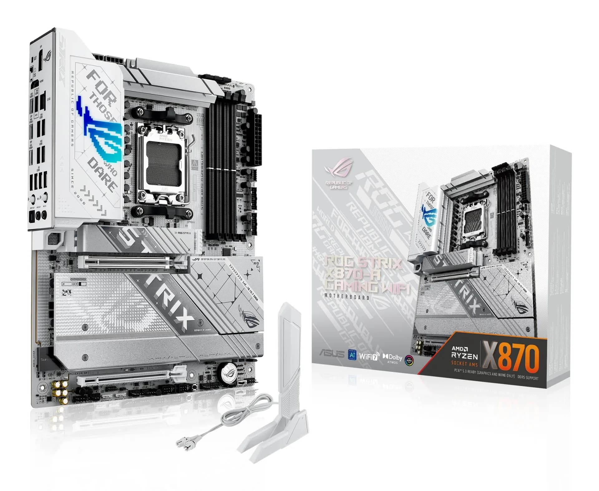 Mainboard|ASUS|AMD X870|SAM5|ATX|Memory DDR5|Memory slots 4|1xPCI-Express 4.0 16x|1xPCI-Express 5.0 16x|4xM.2|1xHDMI|1xDisplayPort|1xAudio-In|1xAudio-Out|4xUSB 3.0|5xUSB 3.1|1xUSB-C|2xUSB4|1xOptical S/PDIF|90MB1IF0-M0EAY0 - Image 1