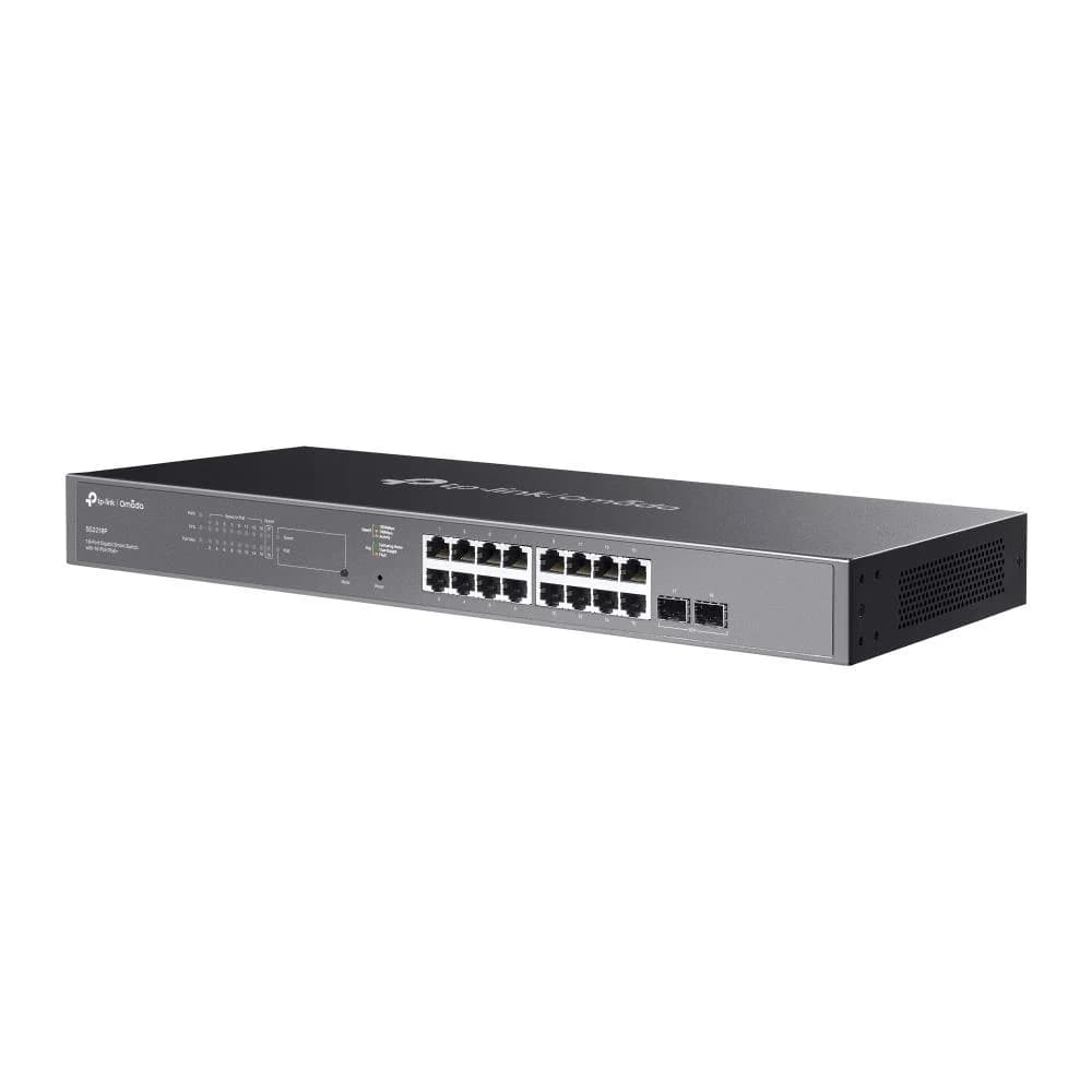 Switch TP-LINK Omada SG2218P Desktop/pedestal 16x10Base-T / 100Base-TX / 1000Base-T 2xSFP PoE+ ports 16 150 Watts SG2218P - Image 3
