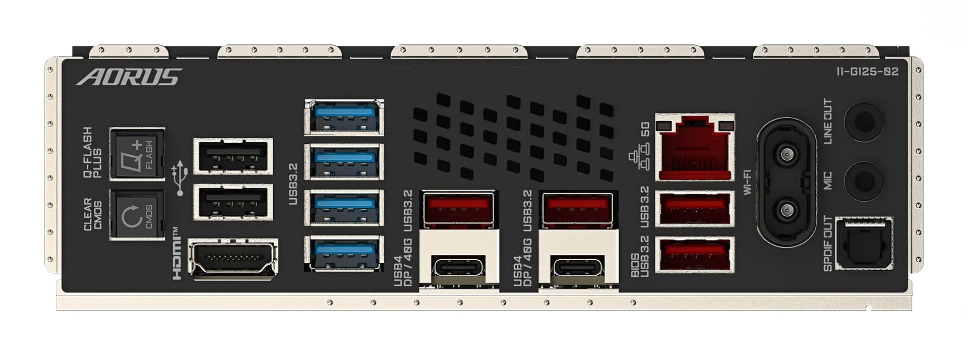 Mainboard|GIGABYTE|AMD X870E|SAM5|ATX|Memory DDR5|Memory slots 4|1xPCI-Express 3.0 4x|1xPCI-Express 4.0 4x	|1xPCI-Express 5.0 16x|4xM.2|1xHDMI|2xUSB 2.0|8xUSB 3.2|2xUSB-C|1xOptical S/PDIF|1xRJ45|2xAudio port|X870EAORUSMASTER - Image 5