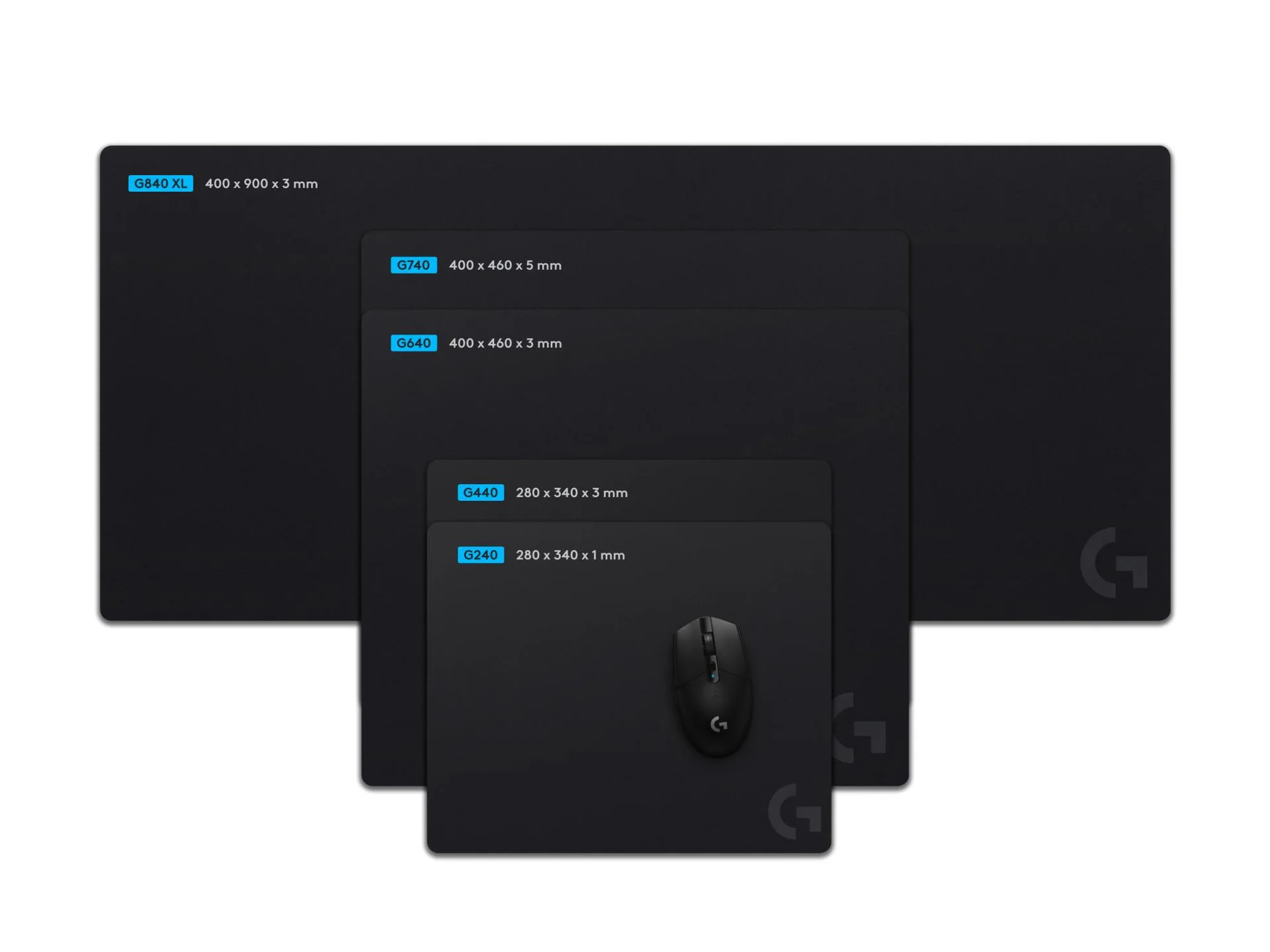 MOUSE PAD G240/BLACK 943-000785 LOGITECH - Image 1
