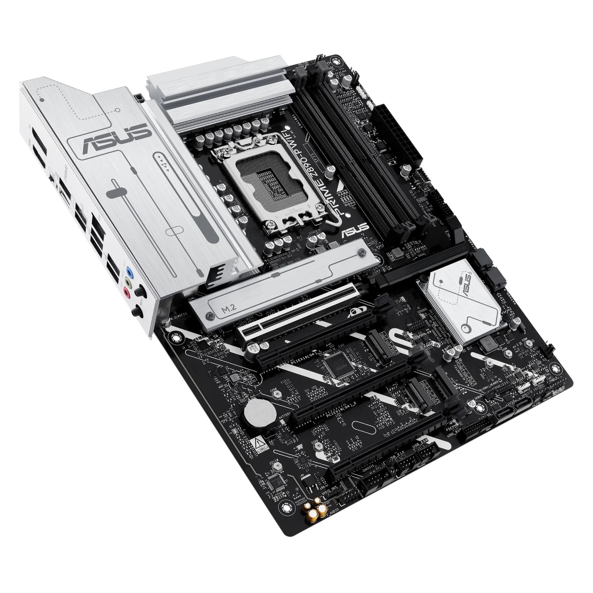 Mainboard|ASUS|Intel Z890|LGA1851|ATX|Memory DDR5|Memory slots 4|3xPCI-Express 4.0 16x|1xPCI-Express 5.0 16x|4xM.2|1xHDMI|1xDisplayPort|1xAudio-In|1xAudio-Out|1xMicrophone|4xUSB 2.0|2xUSB 3.0|1xUSB 3.1|1xUSB-C w/Thunderbolt|1xRJ45|PRIMEZ890-PWIFI - Image 8