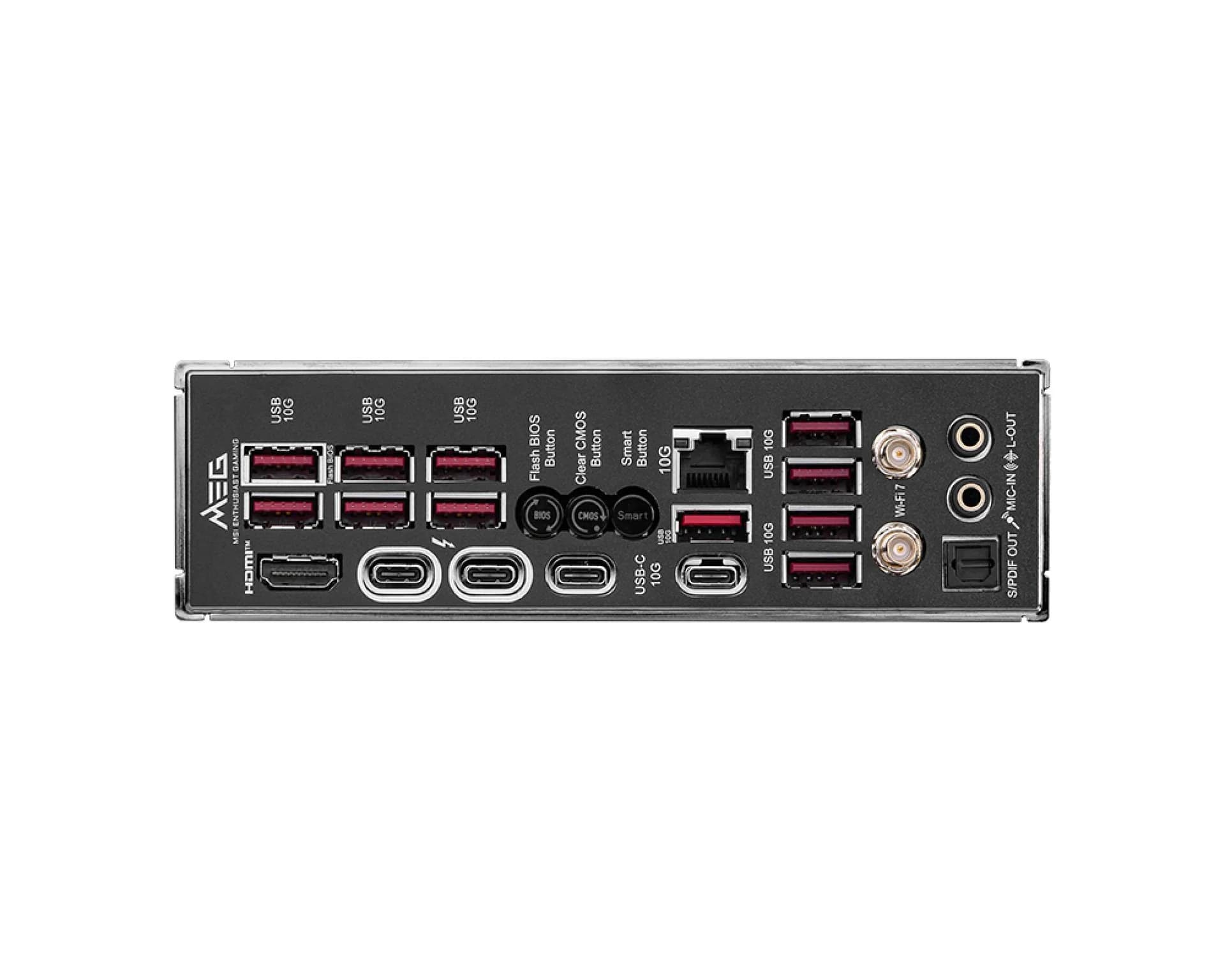 Mainboard|MSI|Intel Z890|LGA1851|ATX|Memory DDR5|Memory slots 4|3xPCI-Express 16x|5xM.2|1xHDMI|1xAudio-In|1xAudio-Out|11xUSB 3.1|2xUSB-C|2xUSB-C w/Thunderbolt|1xOptical S/PDIF|1xRJ45|MEGZ890ACE - Image 5