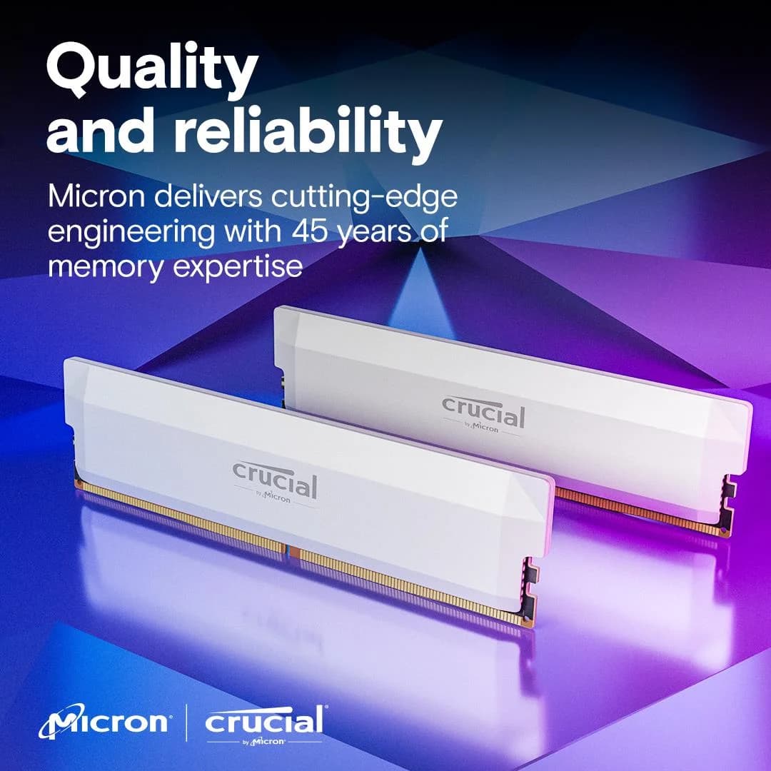 MEMORY DIMM PRO 32GB DDR5-6400/KIT2 CP2K16G64C38U5W CRUCIAL - Image 6