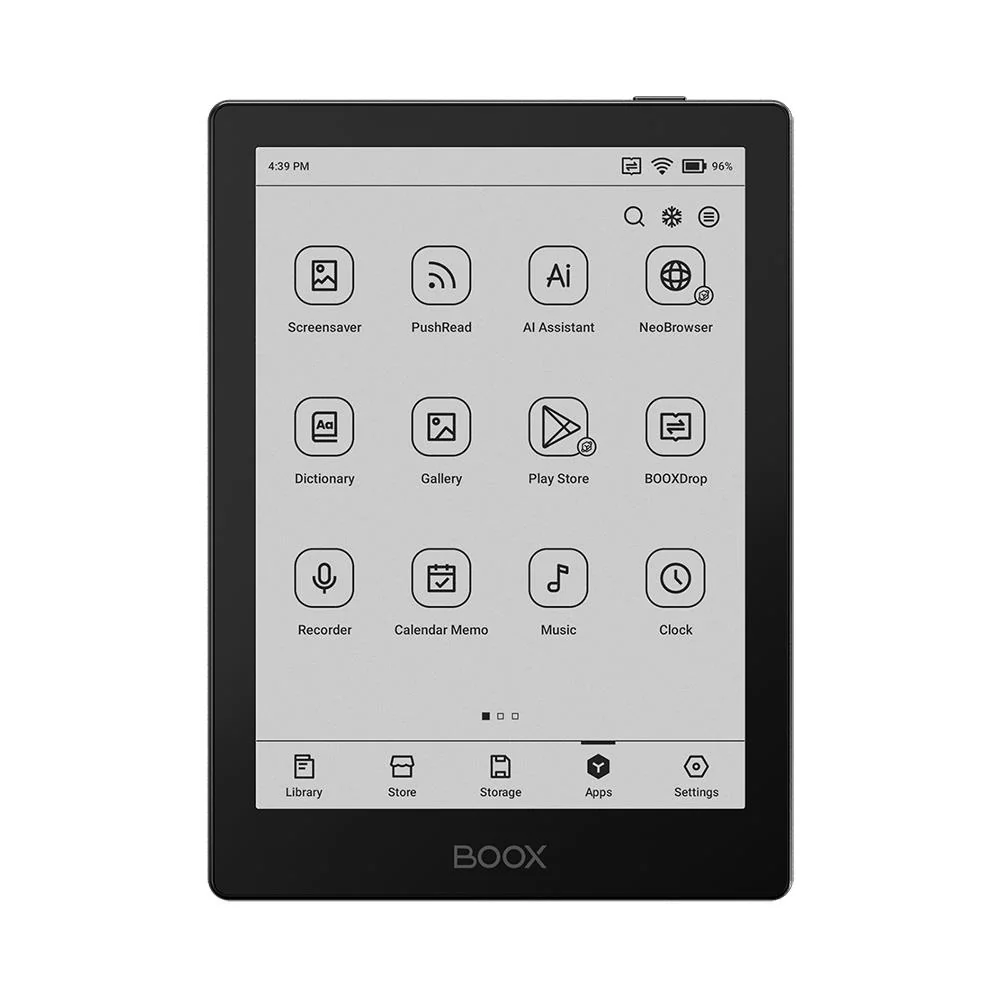 E-Reader|ONYX BOOX|6"|1072x1448|Memory 32 MB|1xUSB-C|Micro SDXC|Wireless LAN|Bluetooth|Black|OPC1225R - Image 1