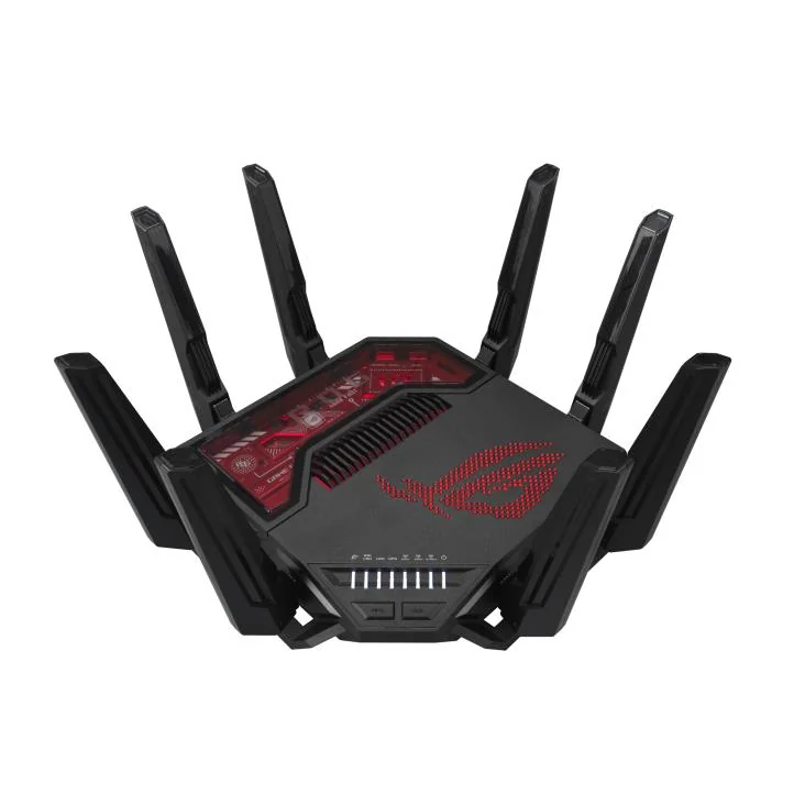 Wireless Router|ASUS|Wireless Router|19000 Mbps|Wi-Fi 6|Wi-Fi 7|IEEE 802.11a|IEEE 802.11b|IEEE 802.11g|IEEE 802.11n|IEEE 802.11ac|IEEE 802.11ax|USB 2.0|USB 3.2|1x10/100/1000M|1x2.5GbE|1x10GbE|Number of antennas 8|GT-BE19000 - Image 1