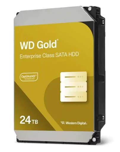 HDD|WESTERN DIGITAL|Gold|WD242KRYZ|24TB|SATA|512 MB|7200 rpm|3,5"|WD242KRYZ - Image 1