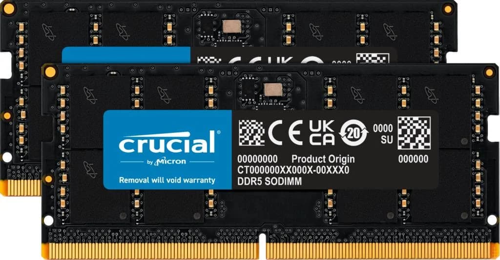 NB MEMORY 64GB DDR5-5600 SO/KIT2 CT2K32G56C46S5 CRUCIAL - Image 1