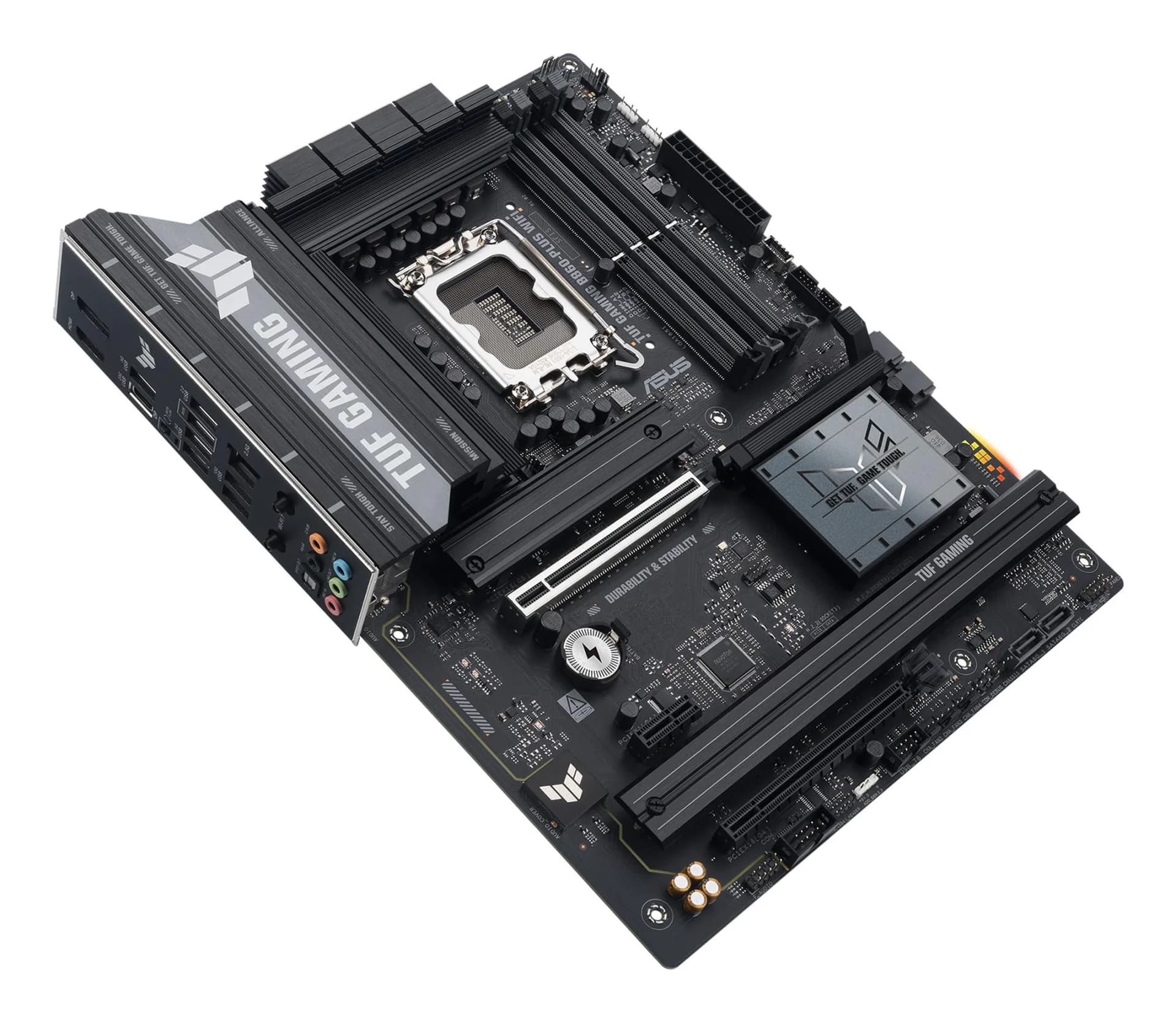 Mainboard|ASUS|Intel B860 Express|LGA1851|ATX|Memory DDR5|Memory slots 4|1xPCI-Express 4.0 1x|1xPCI-Express 4.0 16x|1xPCI-Express 5.0 16x|3xM.2|1xHDMI|1xDisplayPort|2xUSB 2.0|3xUSB 3.0|2xUSB 3.2|1xUSB-C|1xOptical S/PDIF|1xRJ45|5xAudio port|TUFGAMINGB860-PLUSWIFI - Image 5