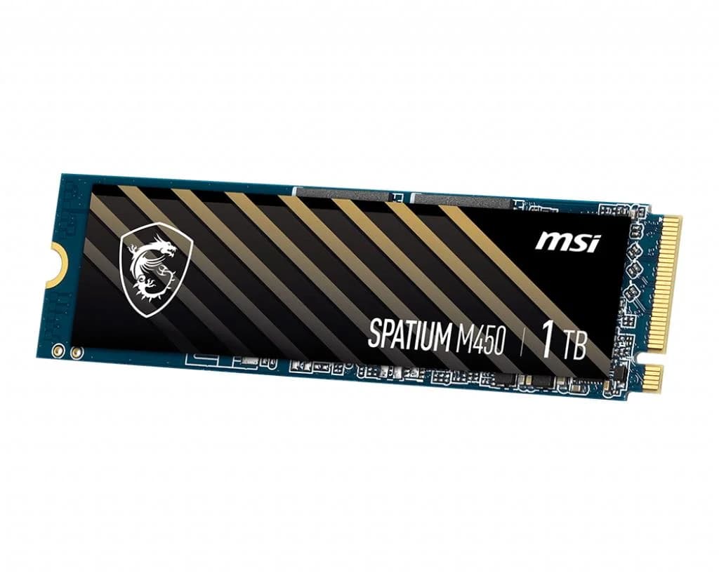 SSD MSI SPATIUM M450 1TB M.2 PCIe Gen4 NVMe 3D NAND Write speed 2400 MBytes/sec Read speed 3400 MBytes/sec 2.15mm TBW 350 TB MTBF 1500000 hours S78-440L0M0-P83 - Image 5