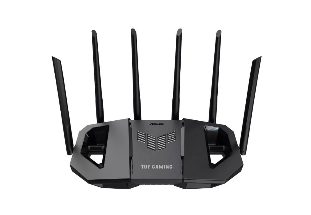Wireless Router|ASUS|Router|6500 Mbps|Mesh|Wi-Fi 6|Wi-Fi 7|IEEE 802.11a|IEEE 802.11b|IEEE 802.11g|IEEE 802.11ac|IEEE 802.11ax|USB 3.2|3x2.5GbE|1x2.5GbE|Number of antennas 6|TUFGAMINGBE6500 - Image 1